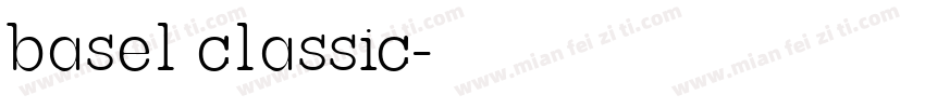 basel classic字体转换